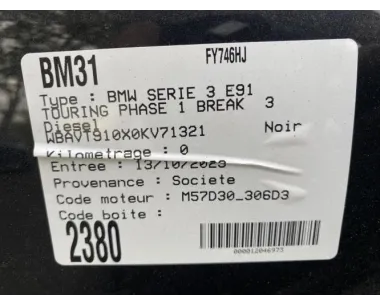 Vitre avant droit BMW SERIE 3 E91 TOURING PHASE 1 BREAK Diesel