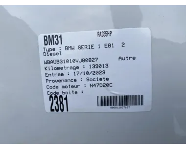 Feu arriere principal gauche (feux) BMW SERIE 1 E81 Diesel