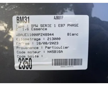 Aerateur tableau de bord avant droit BMW SERIE 1 E87 PHASE 2 Essence