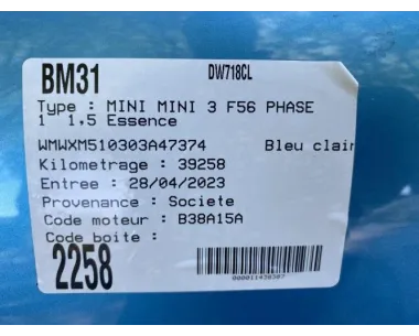 Support moteur MINI MINI 3 F56 PHASE 1 Essence