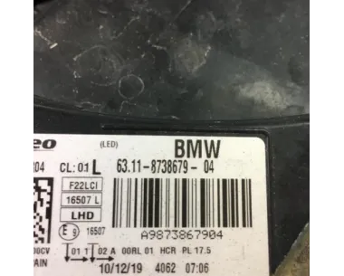 Optique avant principal gauche (feux)(phare) BMW SERIE 2 F22 LCI 