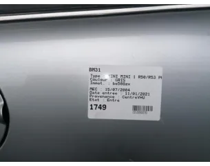 Plage arriere MINI MINI 1 R50/R53 PHASE 1 Diesel 2