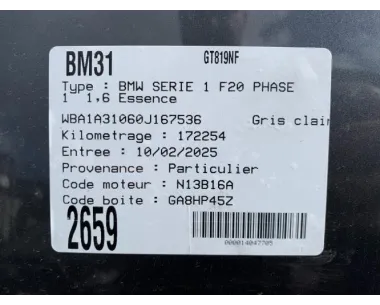 Pompe à injection BMW SERIE 1 F20 PHASE 1 Essence