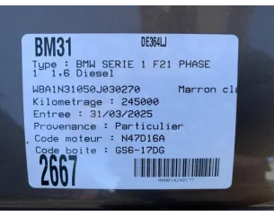 Silencieux arriere (echappement) BMW SERIE 1 F21 PHASE 1 Diesel 2