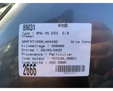 Leve vitre electrique avant droit BMW X5 E53 Diesel