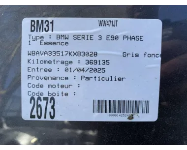 Siege avant gauche BMW SERIE 3 E90 PHASE 1 Essence