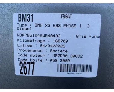 Retroviseur interieur BMW X3 E83 PHASE 1 Diesel