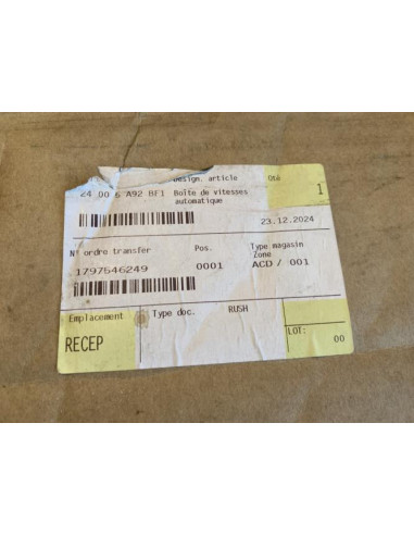 Boite de vitesses BMW 760ex 