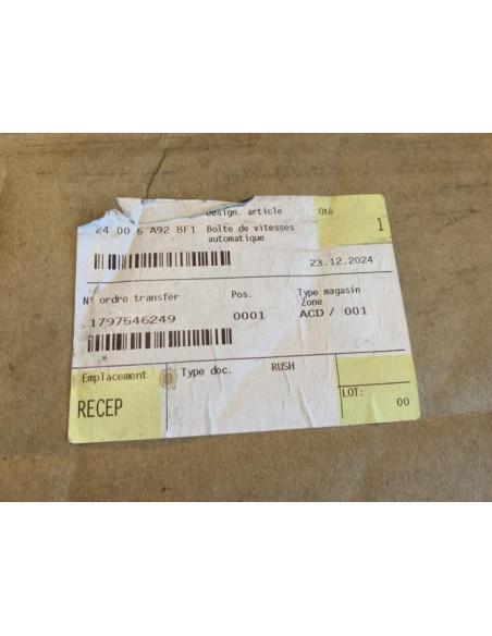 Boite de vitesses BMW 760ex 