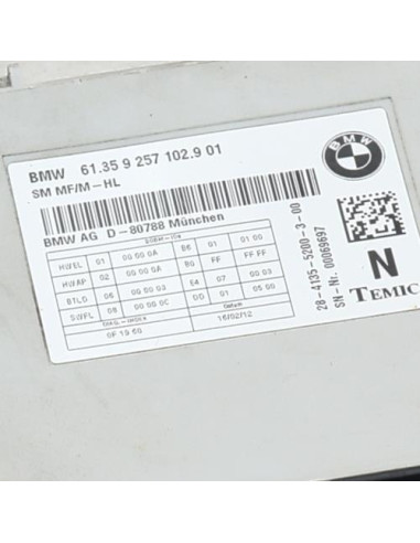 Calculateur BMW SERIE 5 F10 PHASE 1 Essence