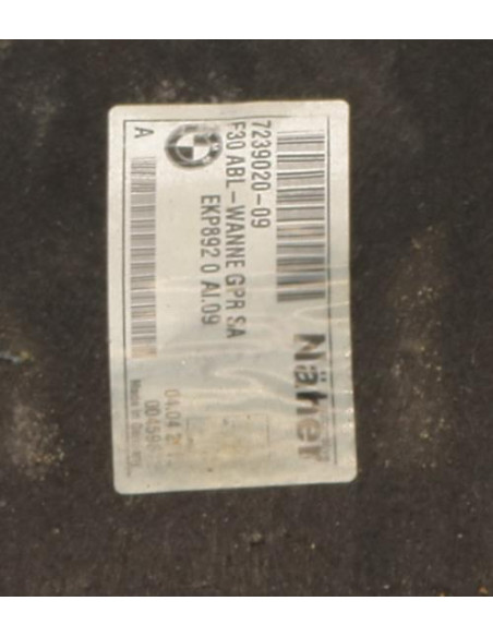 Tapis de coffre BMW SERIE 3 F30/F80 PHASE 1 