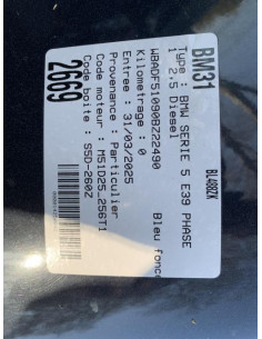 Bras inferieur avant gauche BMW SERIE 5 E39 PHASE 1 Diesel 2