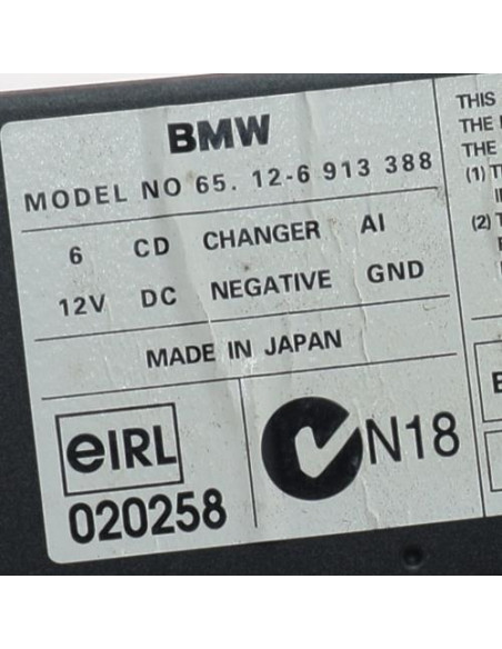 Chargeur CD BMW SERIE 3 E46 PHASE 1 Diesel