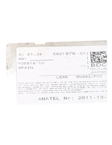 Porte fusible BMW X5 F15 Diesel