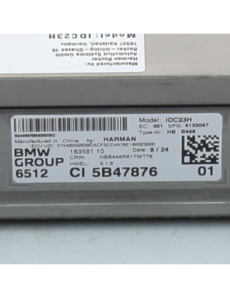 Autoradio d'origine BMW X1L U12 