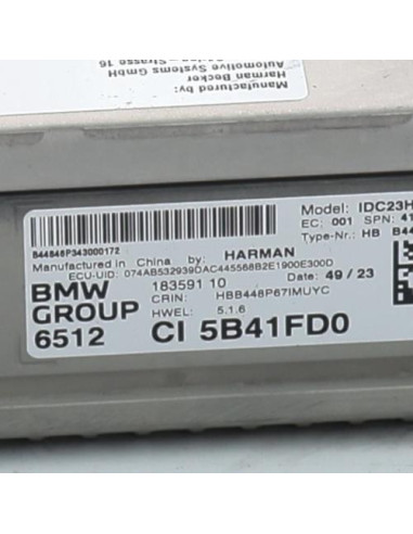 Autoradio d'origine BMW X1L U12 