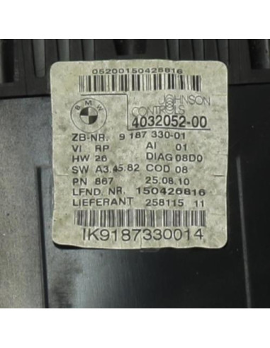 Compteur BMW SERIE 1 E87 PHASE 2 Diesel