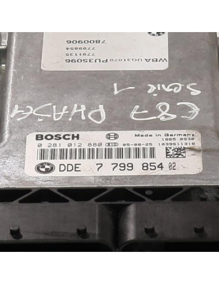 Calculateur moteur BMW SERIE 1 E87 PHASE 1 Diesel