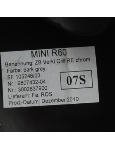 Tableau de bord MINI MINI 2 R60 COUNTRYMAN BREAK Diesel