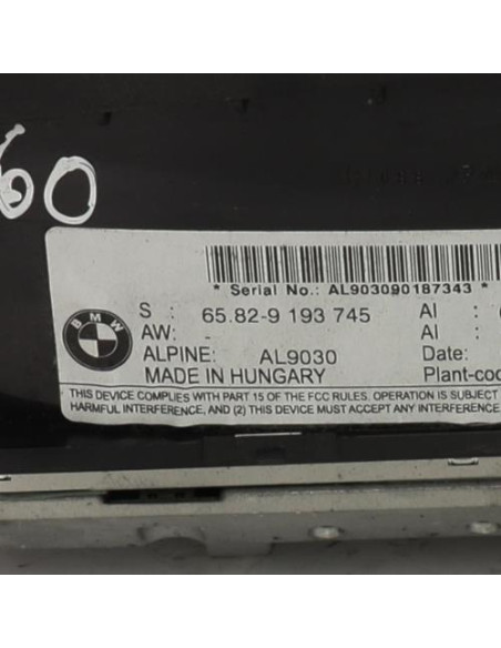 Ecran GPS BMW SERIE 5 E60 PHASE 2 Diesel