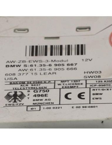 Calculateur BMW SERIE 3 E46 COMPACT PHASE 1 Essence