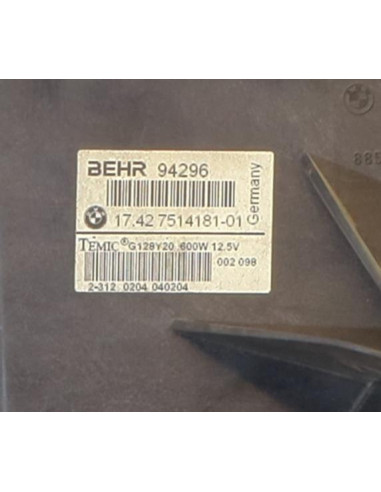 Moto ventilateur radiateur BMW SERIE 6 E63 COUPE PHASE 1 Essence