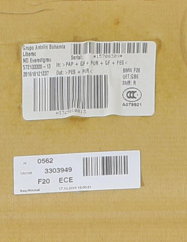 Ciel de toit BMW SERIE 1 F20 PHASE 2 Diesel