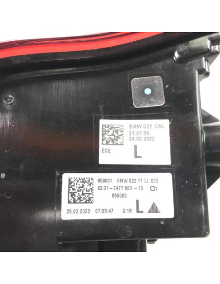 Feu arriere principal gauche (feux) BMW SERIE 4 G22 COUPE 