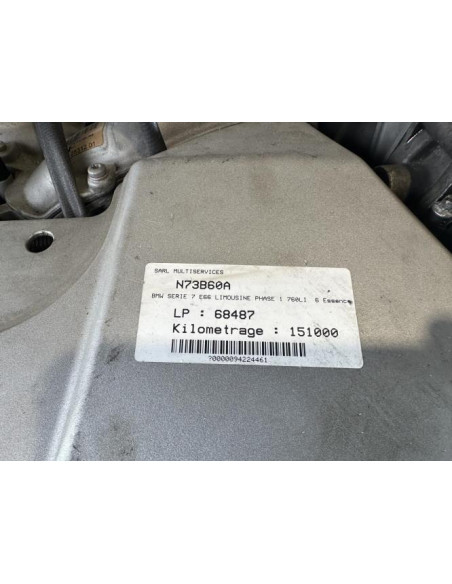 Moteur BMW SERIE 7 E65 PHASE 1 Essence