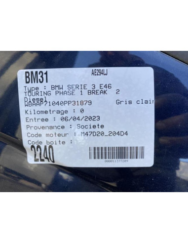 Calculateur BMW SERIE 3 E46 TOURING PHASE 2 BREAK Diesel