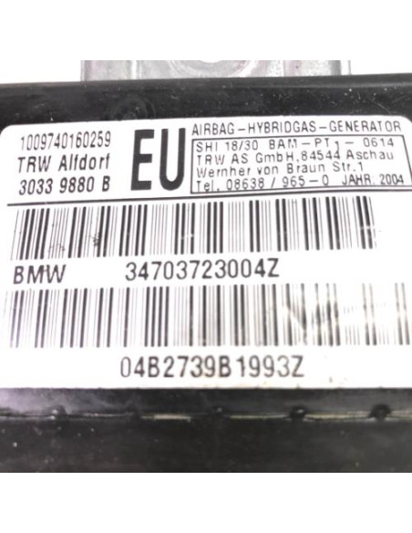 Air bag lateral droit BMW SERIE 3 E46 TOURING PHASE 2 BREAK Diesel