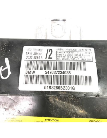Air bag lateral droit BMW SERIE 3 E46 COUPE PHASE 1 Essence