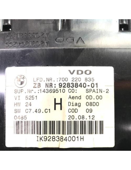 Compteur BMW X1 E84 PHASE 2 Diesel