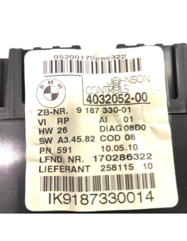 Compteur BMW SERIE 1 E87 PHASE 2 Diesel