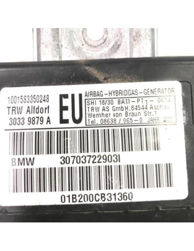 Air bag lateral gauche BMW SERIE 3 E46 PHASE 1 Diesel