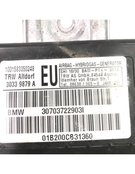 Air bag lateral gauche BMW SERIE 3 E46 PHASE 1 Diesel