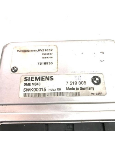 Calculateur moteur BMW SERIE 3 E46 COUPE PHASE 1 Essence