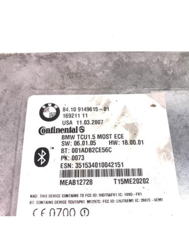 Calculateur BMW SERIE 3 E91 TOURING PHASE 1 BREAK Diesel