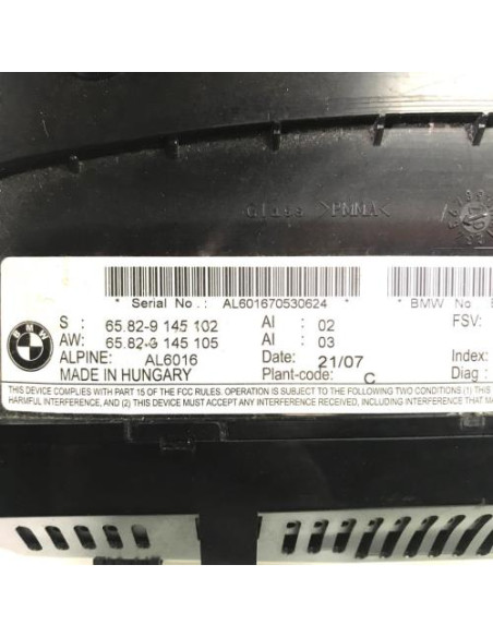 Ecran GPS BMW SERIE 3 E90 PHASE 1 Diesel