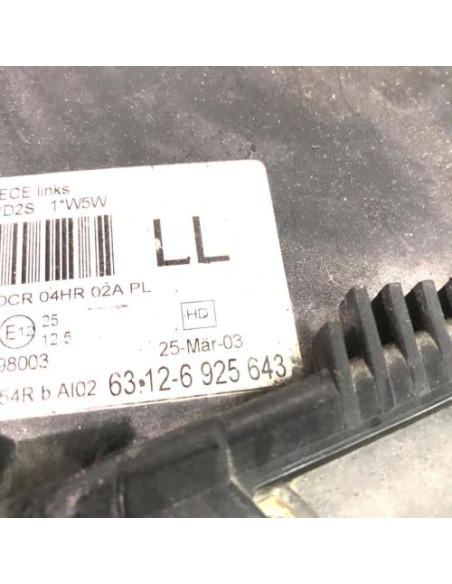 Optique avant principal gauche (feux)(phare) BMW SERIE 3 E46 PHASE 2 