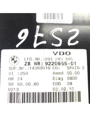 Compteur BMW SERIE 3 E90 PHASE 2 Essence