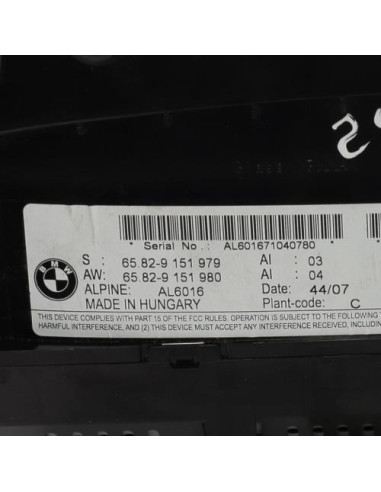 Ecran GPS BMW SERIE 3 E93 CABRIO PHASE 1 Diesel
