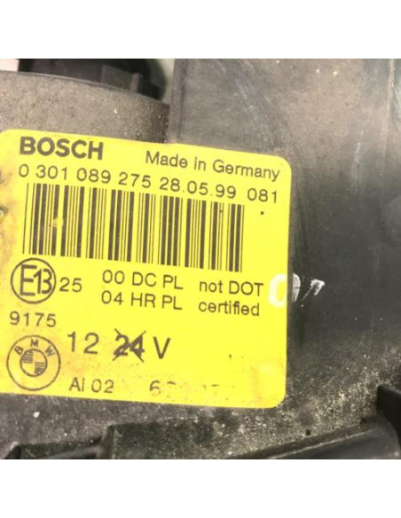 Optique avant principal gauche (feux)(phare) BMW SERIE 3 E46 PHASE 1 