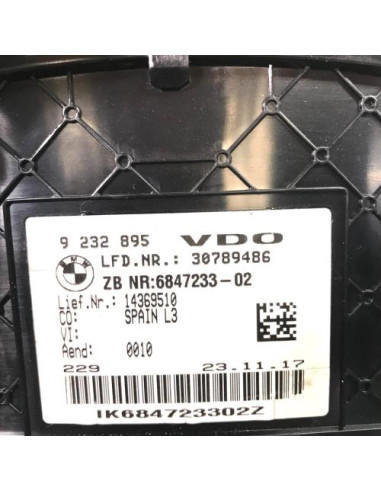 Compteur BMW SERIE 3 F30/F80 PHASE 1 