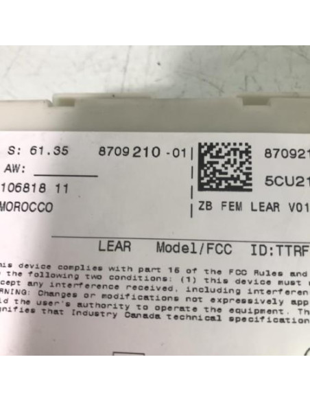 Porte fusible BMW SERIE 3 F31 TOURING PHASE 2 BREAK Diesel