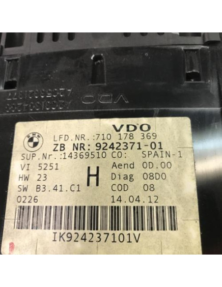 Compteur BMW X1 E84 PHASE 1 Diesel
