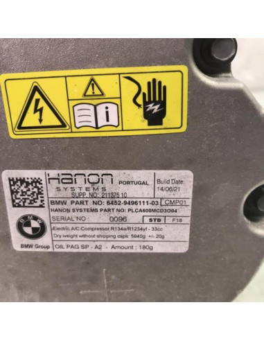 Compresseur clim BMW X5 G05 Essence/Hybride