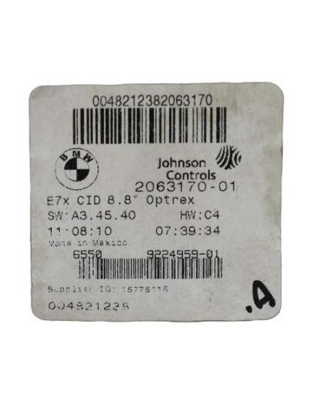 Ecran GPS BMW X5 E70 PHASE 2 Diesel