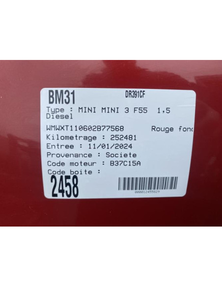 Com (Bloc Contacteur Tournant+Commodo Essuie Glace+Commodo Phare) MINI MINI 3 F55 Diesel