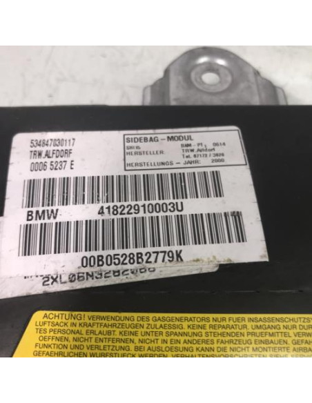 Air bag lateral droit BMW SERIE 5 E39 TOURING PHASE 1 BREAK Diesel